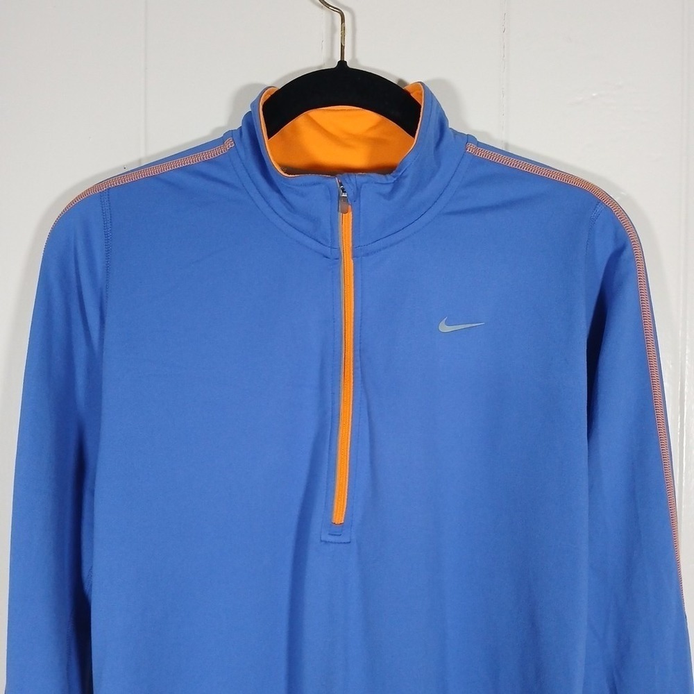 Nike Running Top Element Zip Reflective Thumbhole Pullover Women's Medium 481320